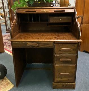 oak crest rolltop desk