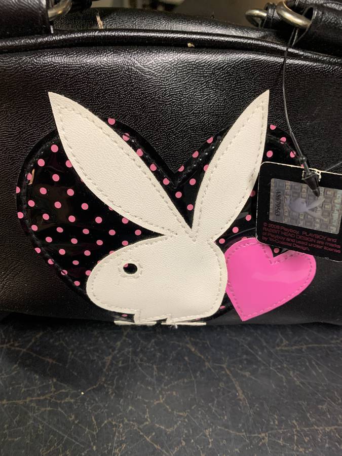 Pink Playboy Bunny Mini Bowler Bag - Spencer's
